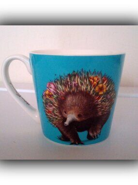 Porcelain Coffee Mug Wild Planet Porcupine *MINT* [Maxwell & Williams DX1324]